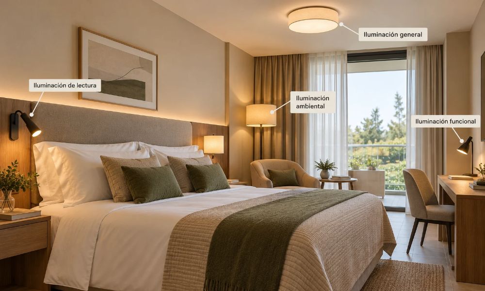 ejemplo iluminacion en decoraicon de hoteles